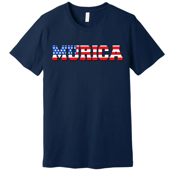 Limited Edition Murica Fourth of July USA Flag Premium T-Shirt