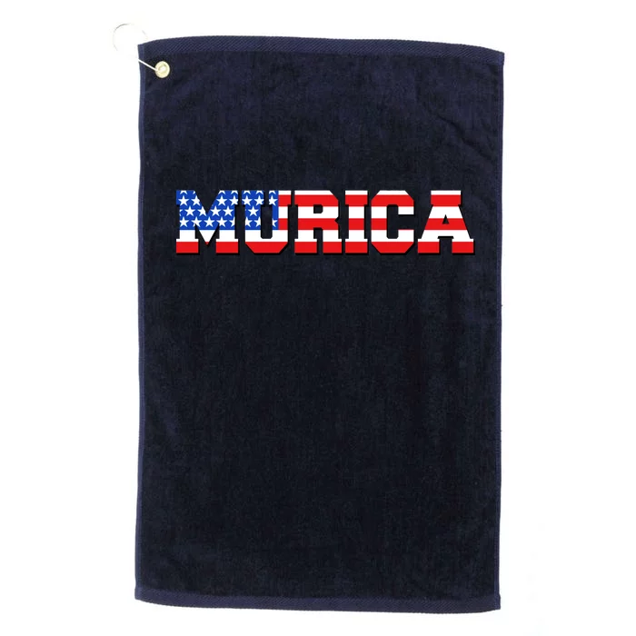 Limited Edition Murica Fourth of July USA Flag Platinum Collection Golf Towel