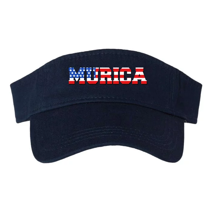 Limited Edition Murica Fourth of July USA Flag Valucap Bio-Washed Visor