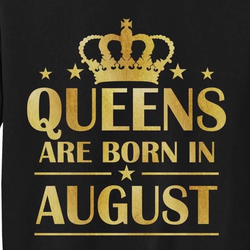 Limited Edition Queens Are Born In August Gold Print Sweatshirt