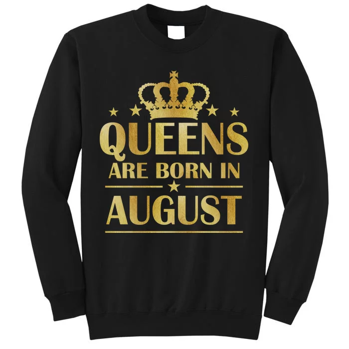 Limited Edition Queens Are Born In August Gold Print Sweatshirt