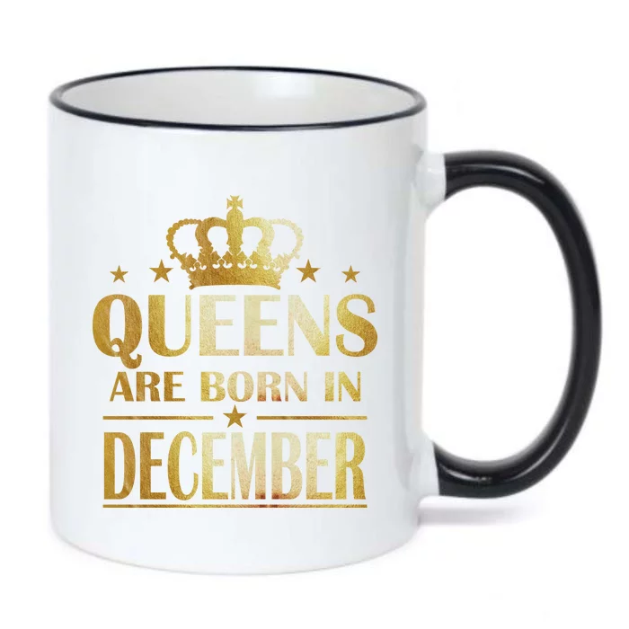 Limited Edition Queens Are Born In December Black Color Changing Mug