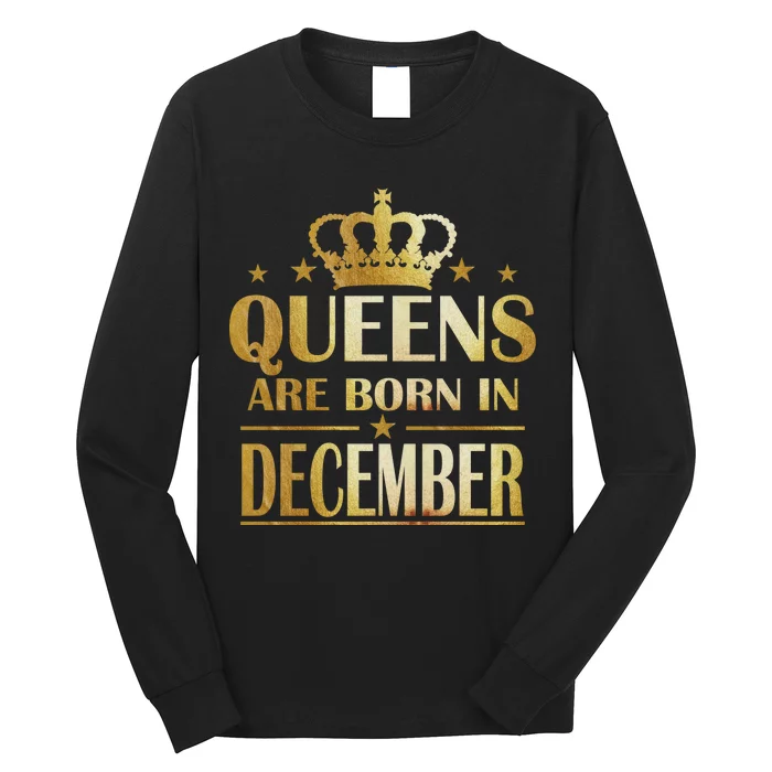 Limited Edition Queens Are Born In December Long Sleeve Shirt