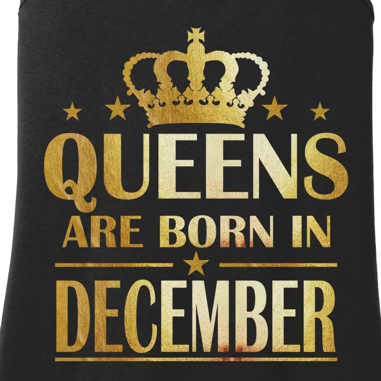 Limited Edition Queens Are Born In December Ladies Essential Tank