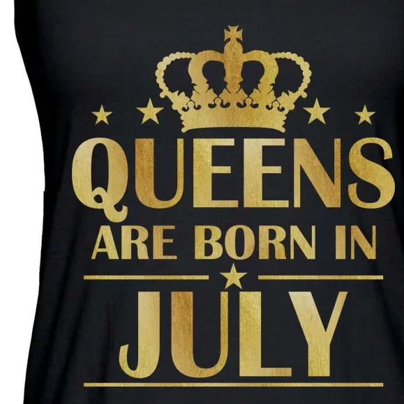 Limited Edition Queens Are Born In July Ladies Essential Flowy Tank