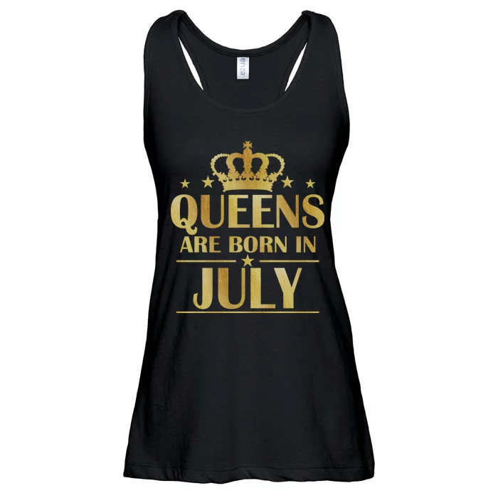 Limited Edition Queens Are Born In July Ladies Essential Flowy Tank