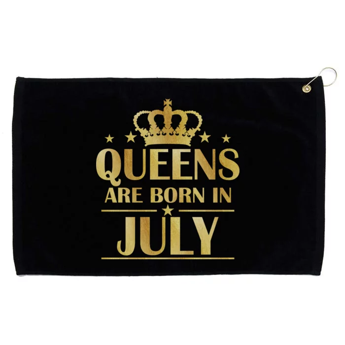 Limited Edition Queens Are Born In July Grommeted Golf Towel