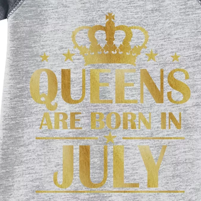 Limited Edition Queens Are Born In July Infant Baby Jersey Bodysuit