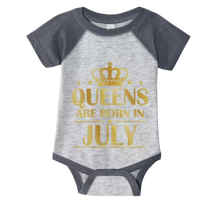 Limited Edition Queens Are Born In July Infant Baby Jersey Bodysuit