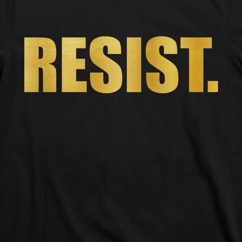 Limited Edition Resist Gold Print T-Shirt