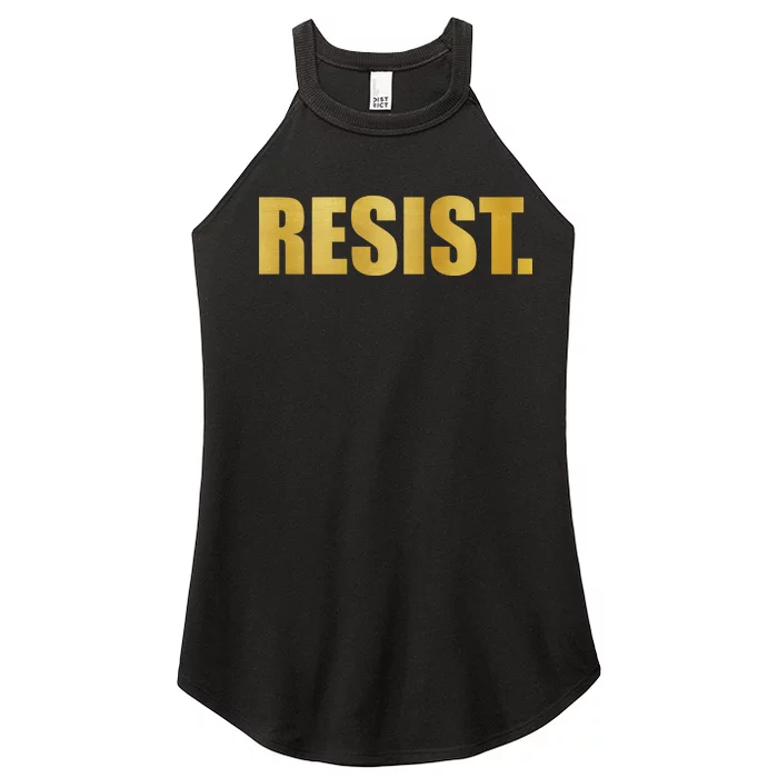 Limited Edition Resist Gold Print Women’s Perfect Tri Rocker Tank