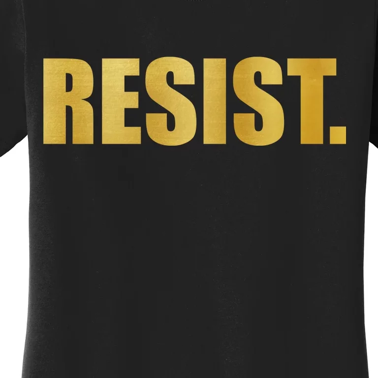 Limited Edition Resist Gold Print Women's T-Shirt