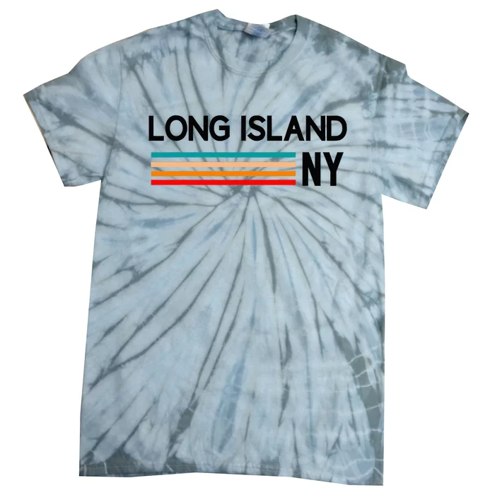 Long Island Ny Souvenir Native Long Islander Map Nyc Tie-Dye T-Shirt