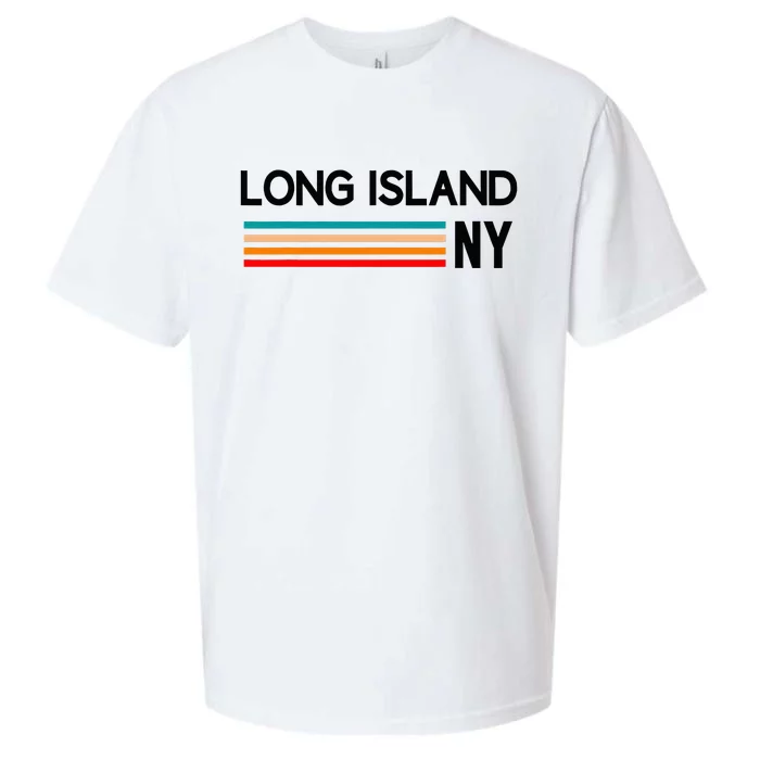 Long Island Ny Souvenir Native Long Islander Map Nyc Sueded Cloud Jersey T-Shirt