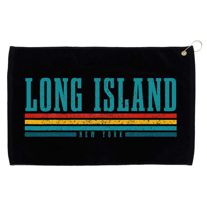 Long Island Ny New York Pride Vintage Long Island Grommeted Golf Towel