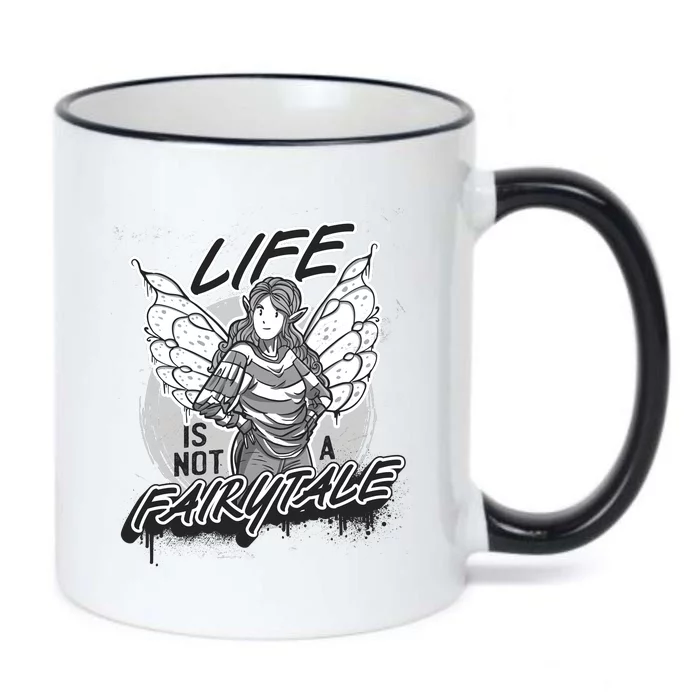 Life Is Not A Fairytale Black Color Changing Mug