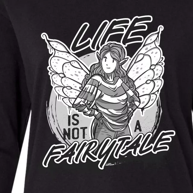 Life Is Not A Fairytale Womens Cotton Relaxed Long Sleeve T-Shirt