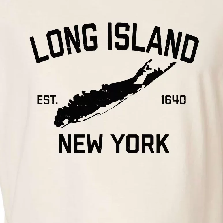 Long Island Ny Souvenir Native Long Islander Map Nyc Garment-Dyed Women's Muscle Tee