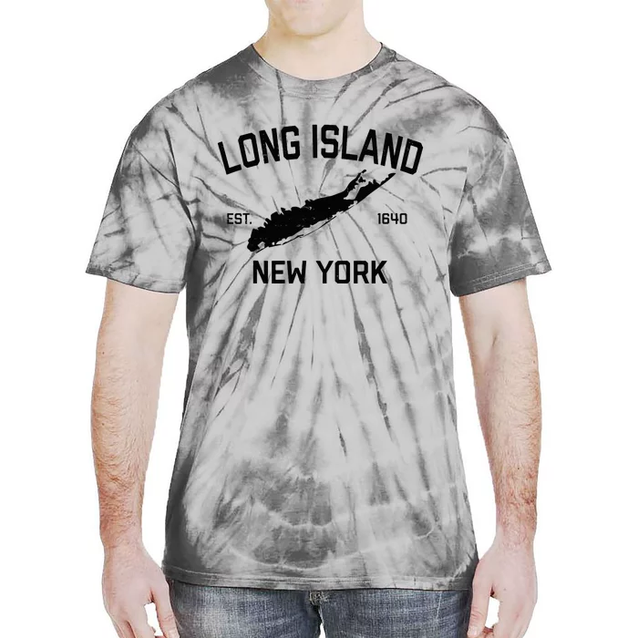 Long Island Ny Souvenir Native Long Islander Map Nyc Tie-Dye T-Shirt