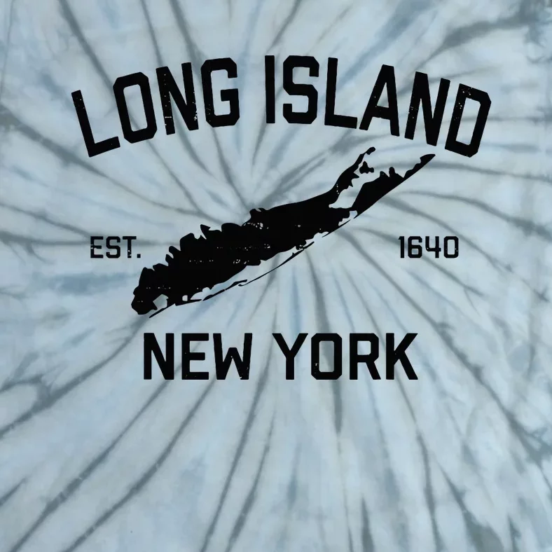 Long Island Ny Souvenir Native Long Islander Map Nyc Tie-Dye T-Shirt