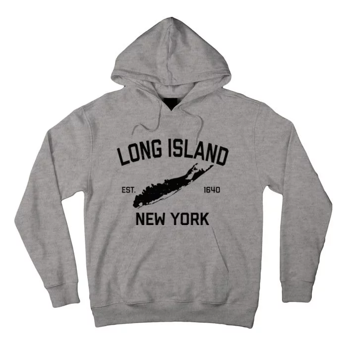 Long Island Ny Souvenir Native Long Islander Map Nyc Tall Hoodie