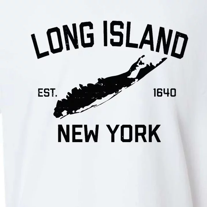 Long Island Ny Souvenir Native Long Islander Map Nyc Sueded Cloud Jersey T-Shirt