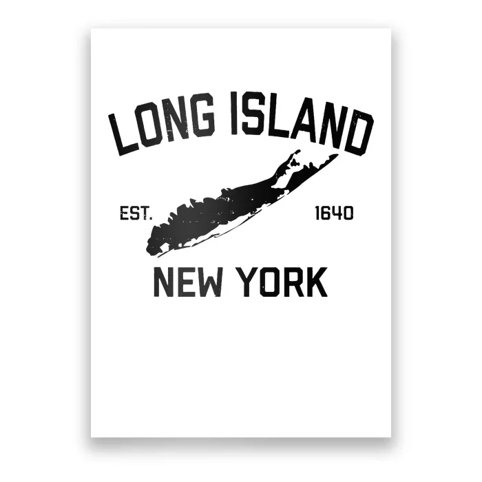 Long Island Ny Souvenir Native Long Islander Map Nyc Poster