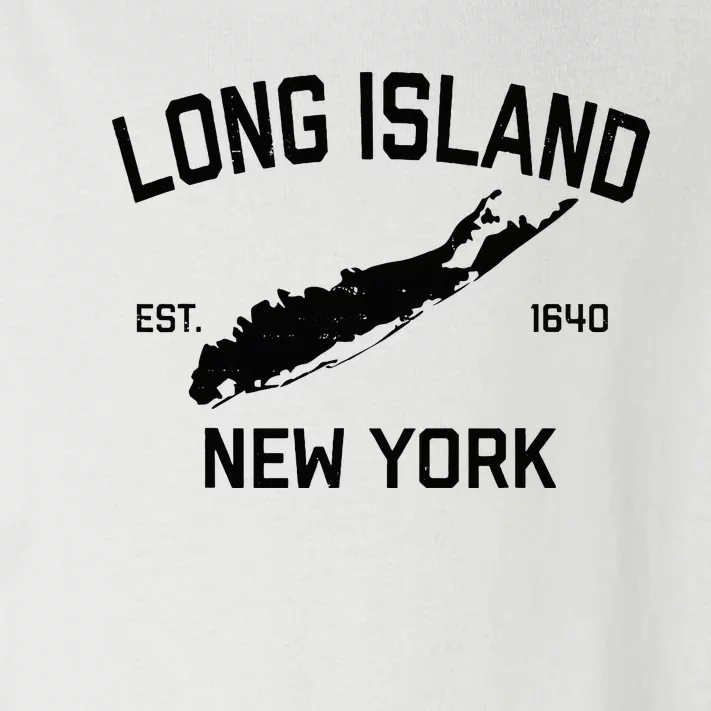 Long Island Ny Souvenir Native Long Islander Map Nyc Toddler Long Sleeve Shirt