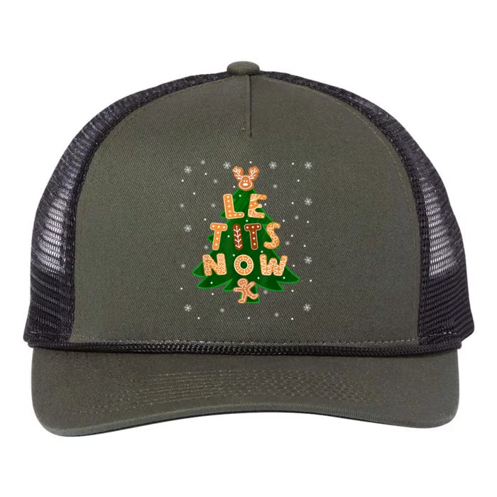 Let It Now Christmas Gift Retro Rope Trucker Hat Cap