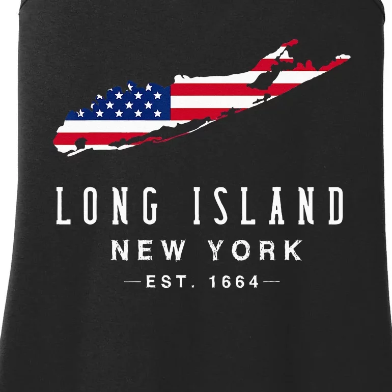 Long Island NY Souvenir Tee Native Long Islander Map NYC Ladies Essential Tank