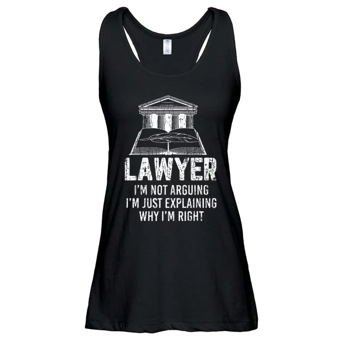 Lawyer IM Not Arguing Funny Attorney Law School Graphic Ladies Essential Flowy Tank