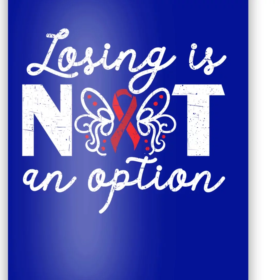 Losing Is Not An Option Brain Aneurysm Aneurysm Awareness Gift Poster