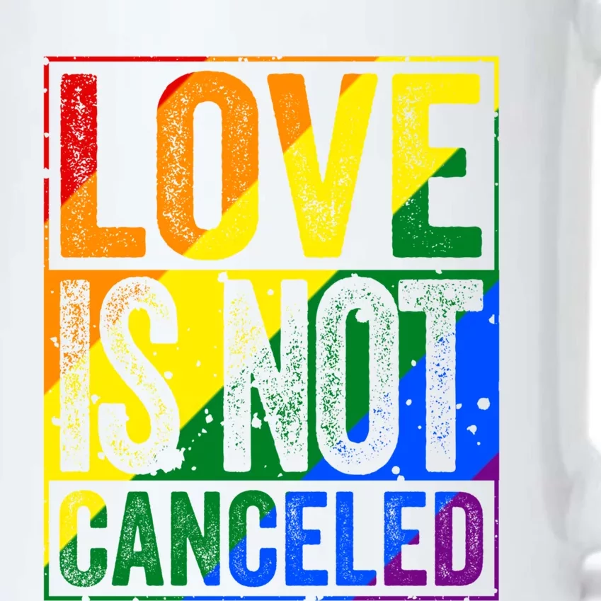 Love Is Not Canceled Gift Funny Dating Gift Black Color Changing Mug