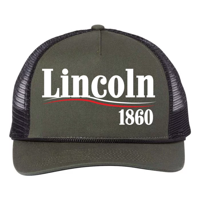 Lincoln 1860 For President Retro Rope Trucker Hat Cap