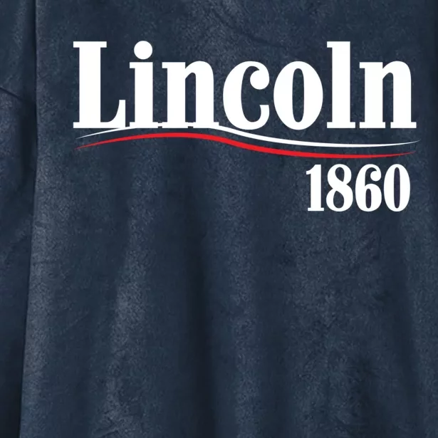 Lincoln 1860 For President Hooded Wearable Blanket