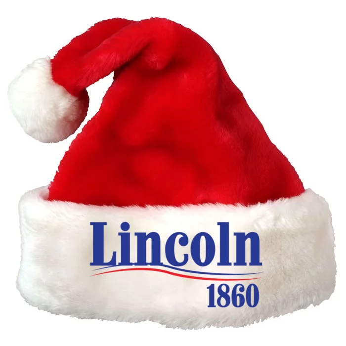 Lincoln 1860 For President Premium Christmas Santa Hat