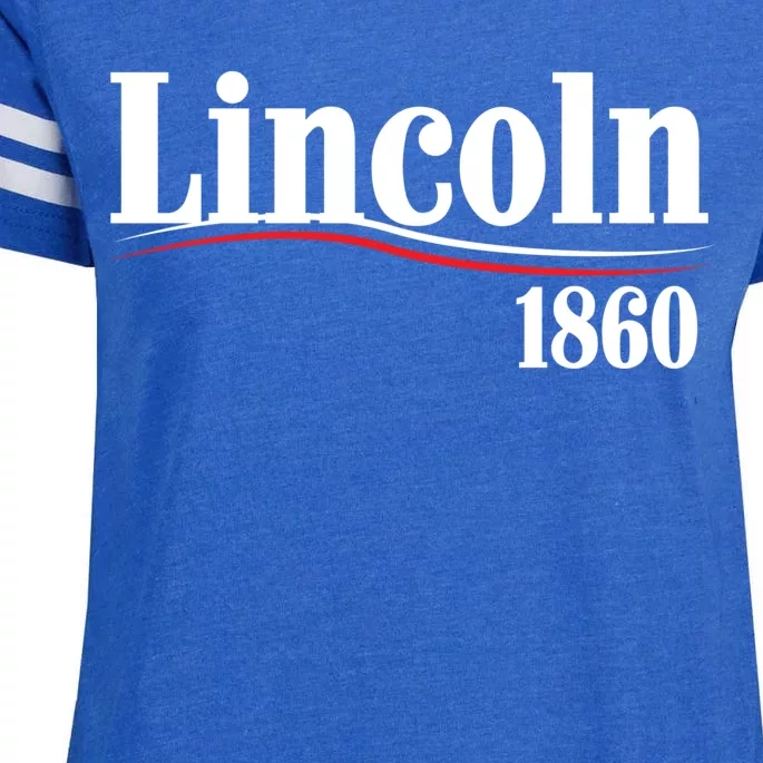 Lincoln 1860 For President Enza Ladies Jersey Football T-Shirt