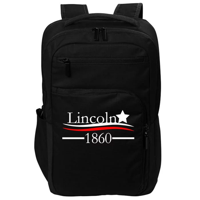 Lincoln 1860 President Logo Impact Tech Backpack