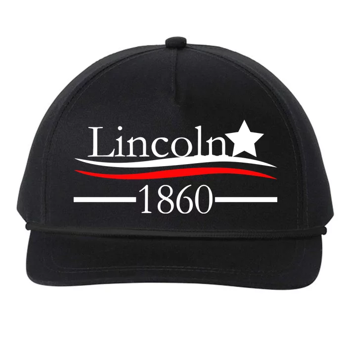 Lincoln 1860 President Logo Snapback Five-Panel Rope Hat