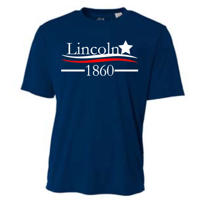 Lincoln 1860 President Logo Cooling Performance Crew T-Shirt