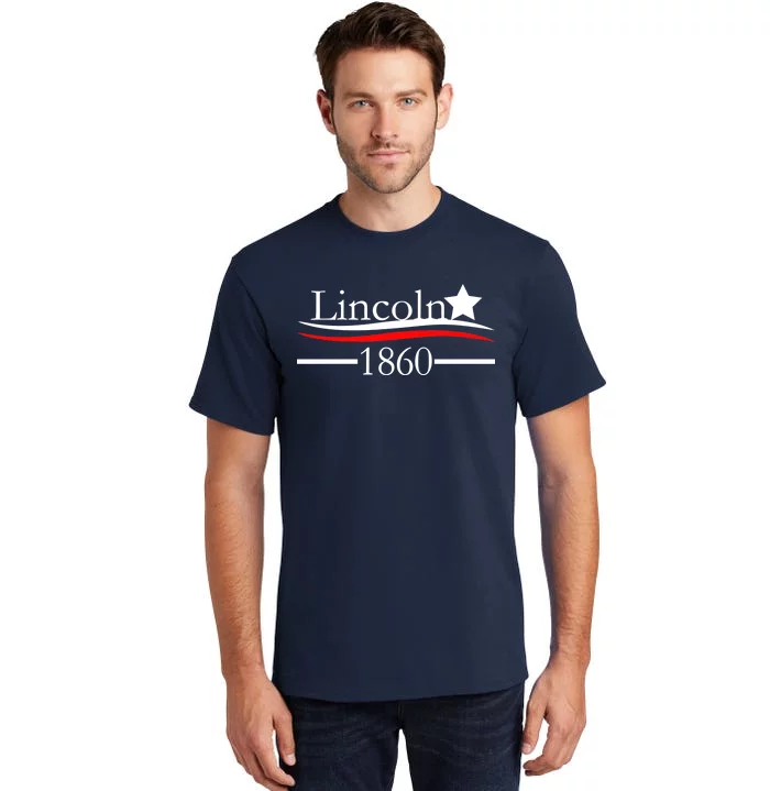 Lincoln 1860 President Logo Tall T-Shirt