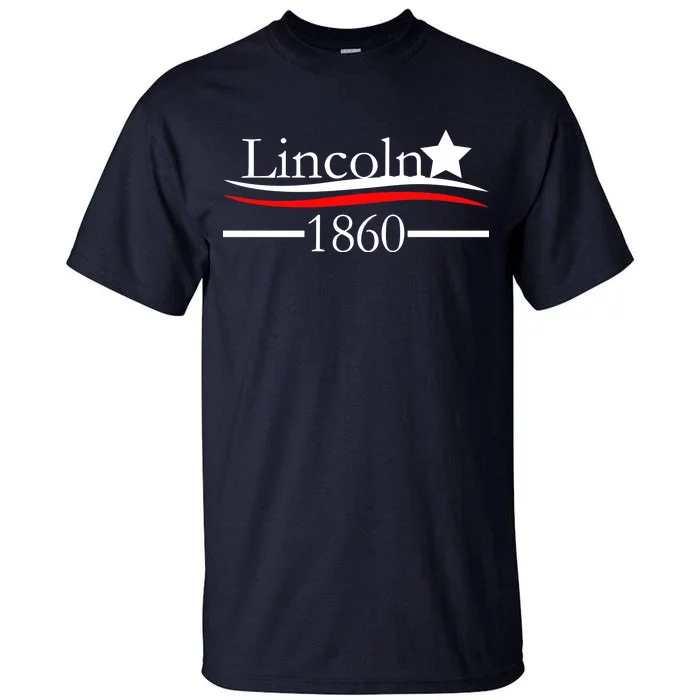 Lincoln 1860 President Logo Tall T-Shirt