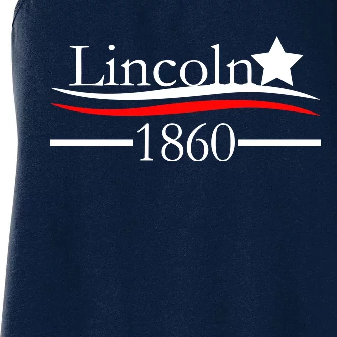 Lincoln 1860 President Logo Women's Racerback Tank