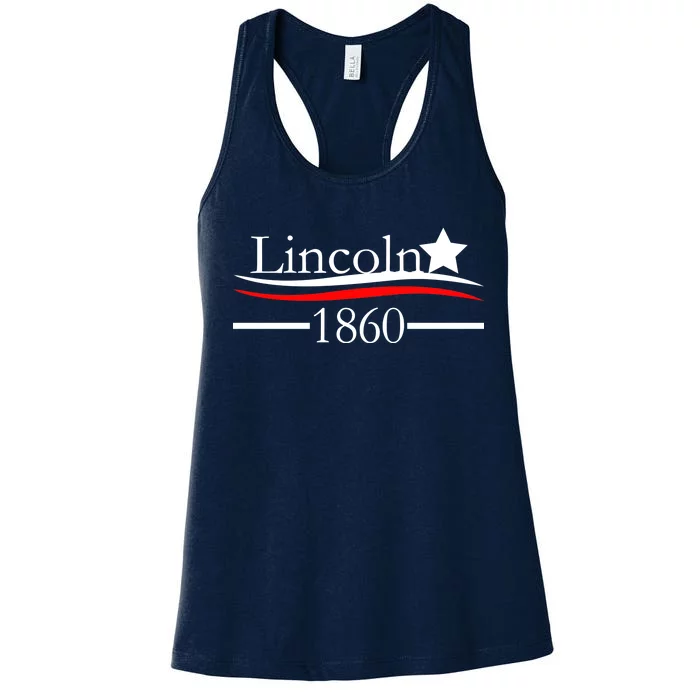 Lincoln 1860 President Logo Women's Racerback Tank