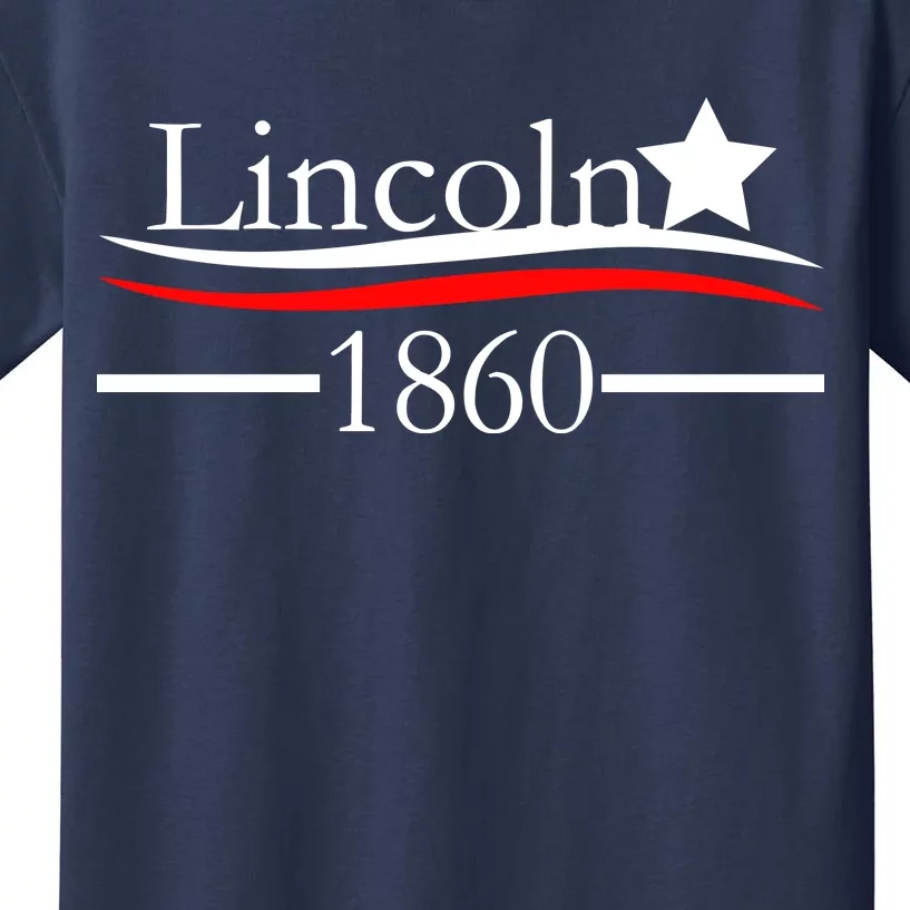 Lincoln 1860 President Logo Kids T-Shirt