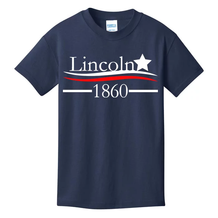 Lincoln 1860 President Logo Kids T-Shirt