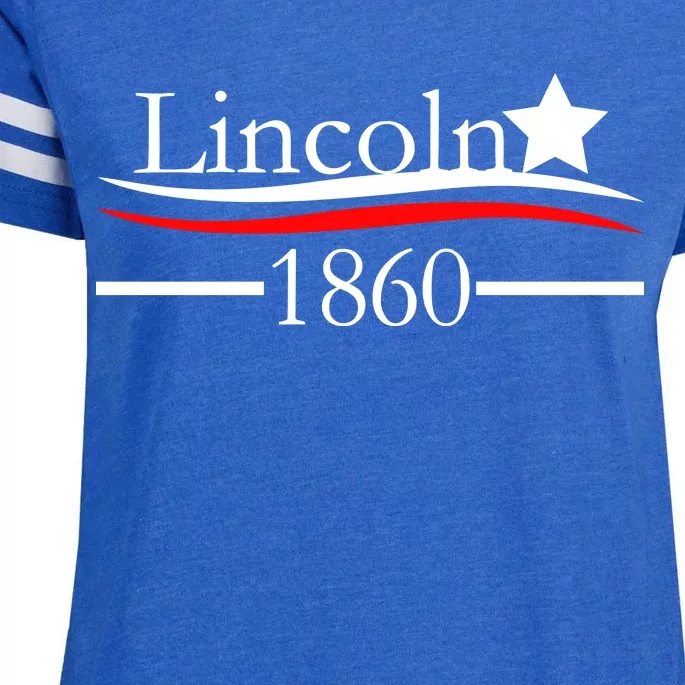 Lincoln 1860 President Logo Enza Ladies Jersey Football T-Shirt