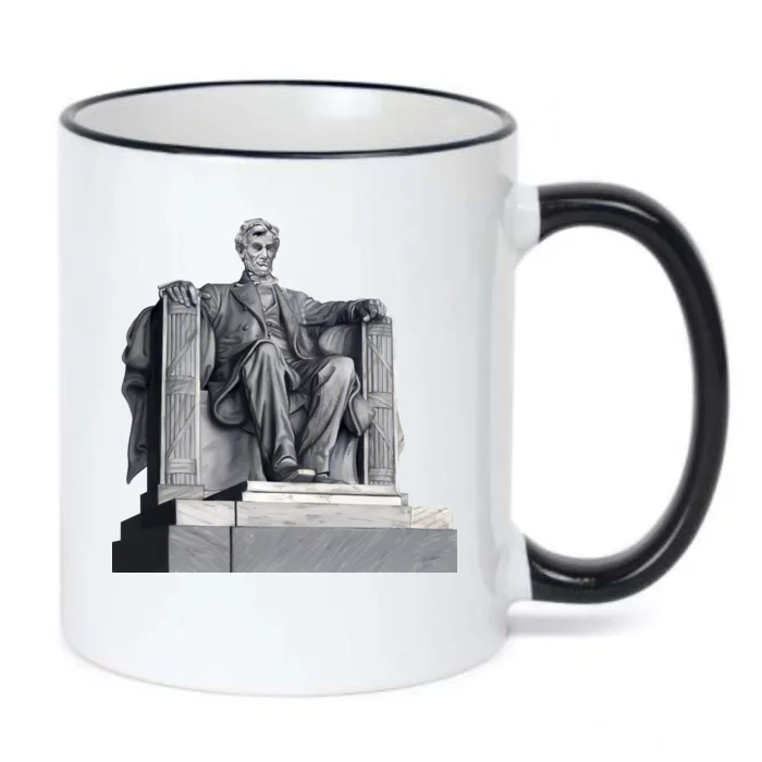 Lincoln Memorial Statue Black Color Changing Mug