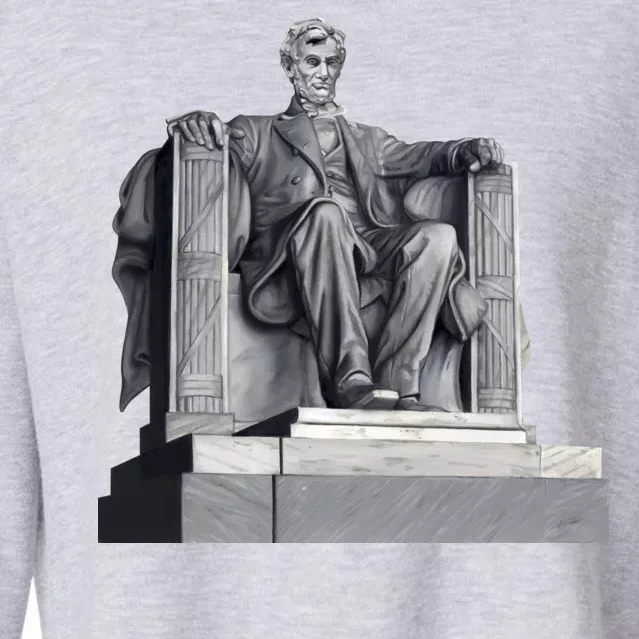 Lincoln Memorial Statue Cropped Pullover Crew