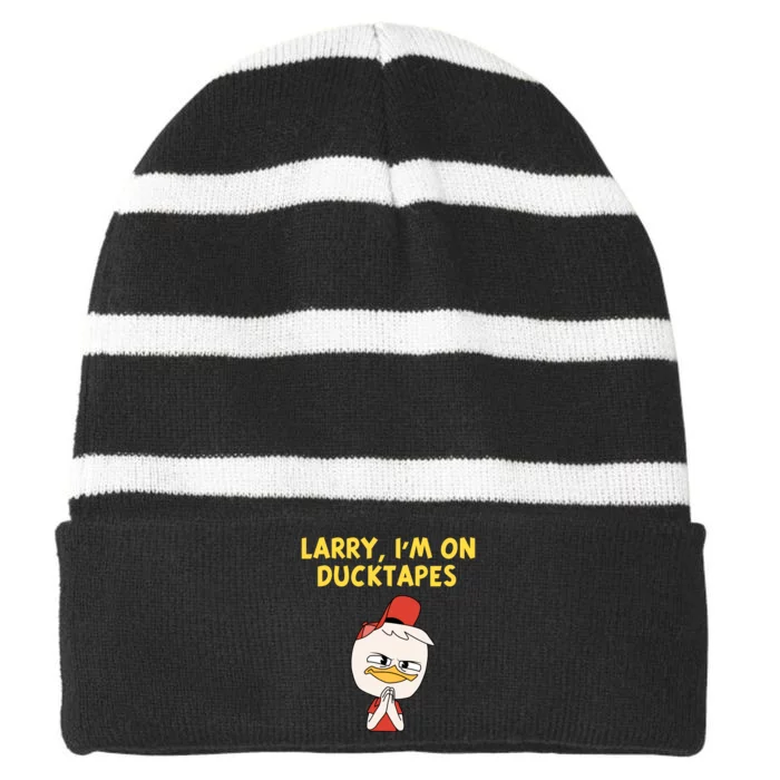 Larry IM On Ducktales Striped Beanie with Solid Band